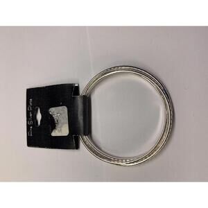 Fine Silver Plate Silver Tone Costume Bangle Bracelet NWT $30